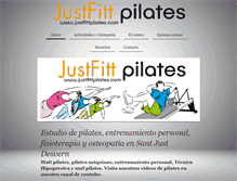 Tablet Screenshot of justfittpilates.com